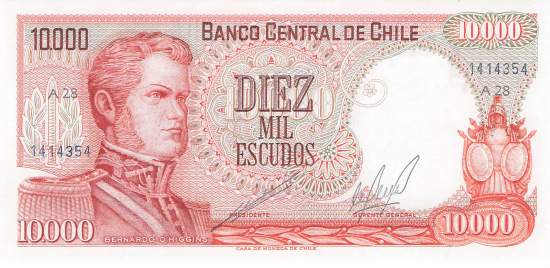 10000 Escudos Chile p148-1